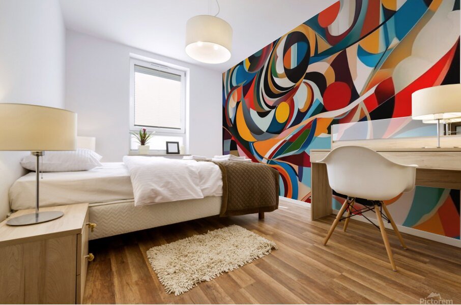 Abstract painting Mural print