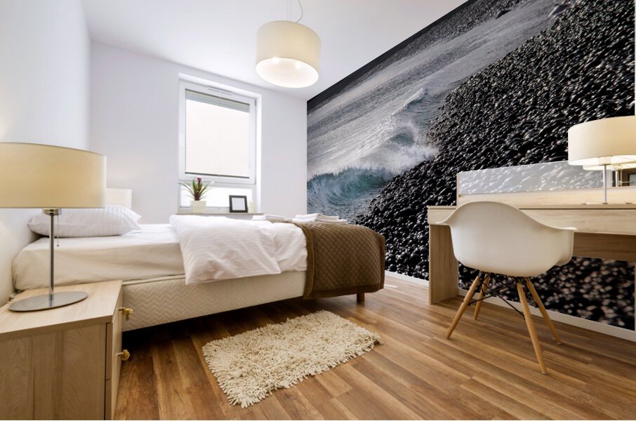 A TOUCH OF COLOUR - WAVES AND SEASHORE - r45 Mural print