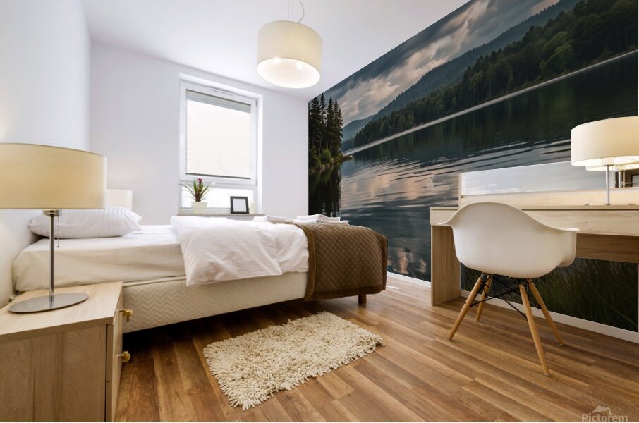 Default lake scenes 0 Mural print