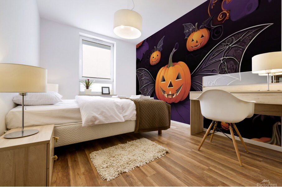 Default An enchantingly festive Halloween scene b 1716758992.121 Mural print