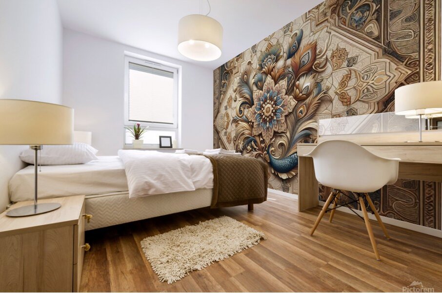 A stunning image of an Arabesque-style Mural print