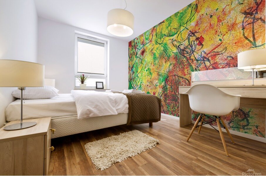 Fantasy. Handpainted  Mural print