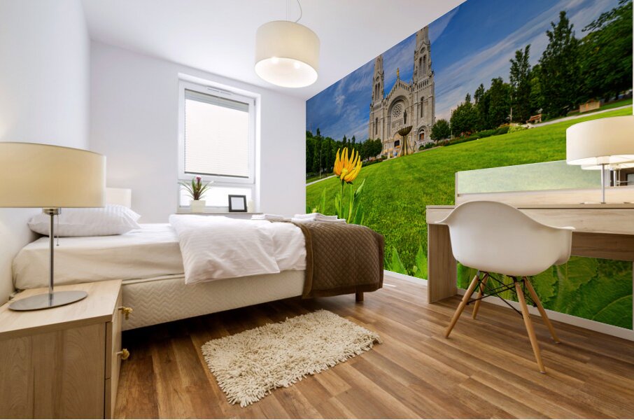 The Basilica of Sainte-Anne-de-Beaupre Mural print