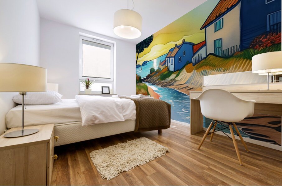 Village by the Sea 9 Mural print