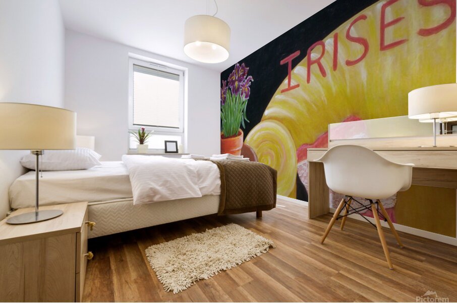 Mayfair Irises London Mural print