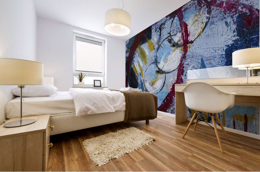 Abstract Number 0530 Circles  Mural print