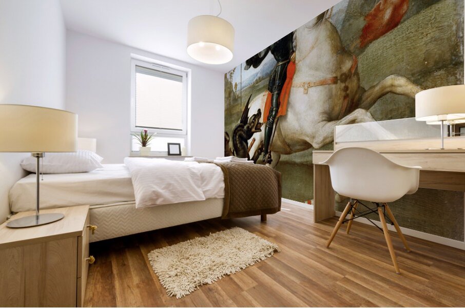 Raphael 1483 1520 St George Struggling with the Dragon Mural print