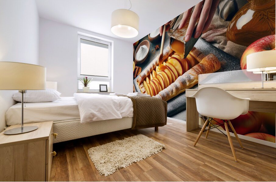 apple pie food 8 Mural print