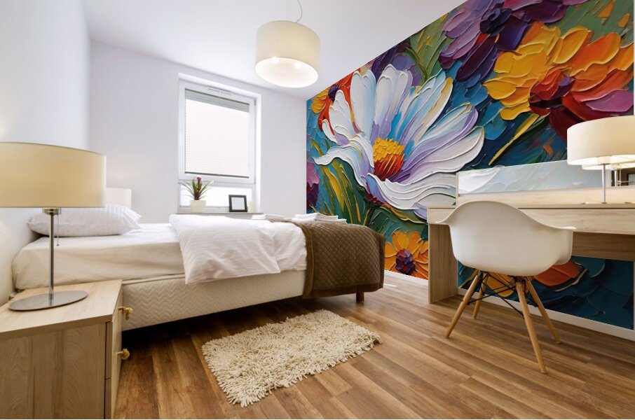 Colorful Floral Art 32 Mural print