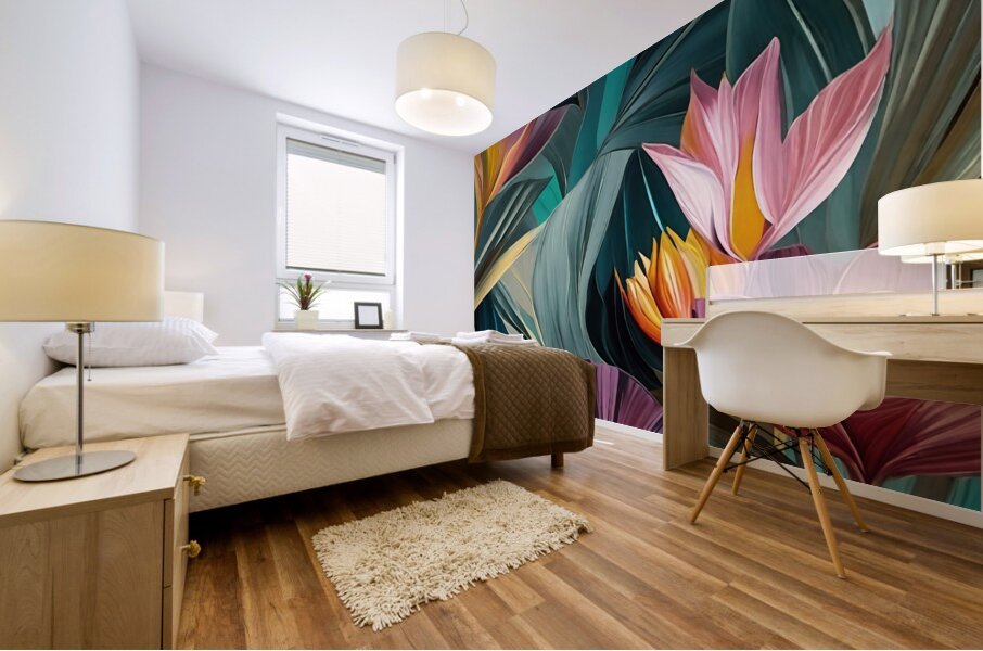 Colorful Floral Art 12 Mural print