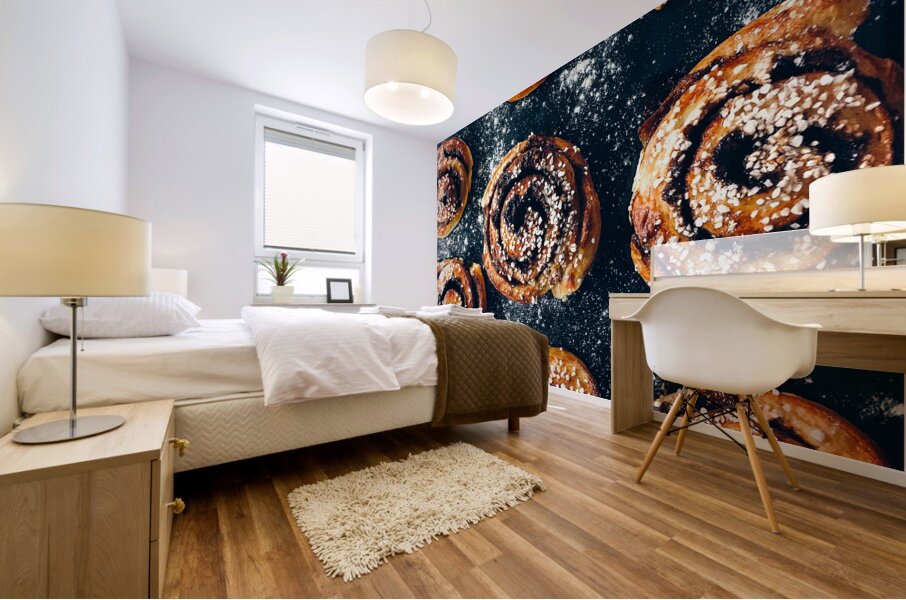 Cinnamon Bun Uppsala Sweden Mural print