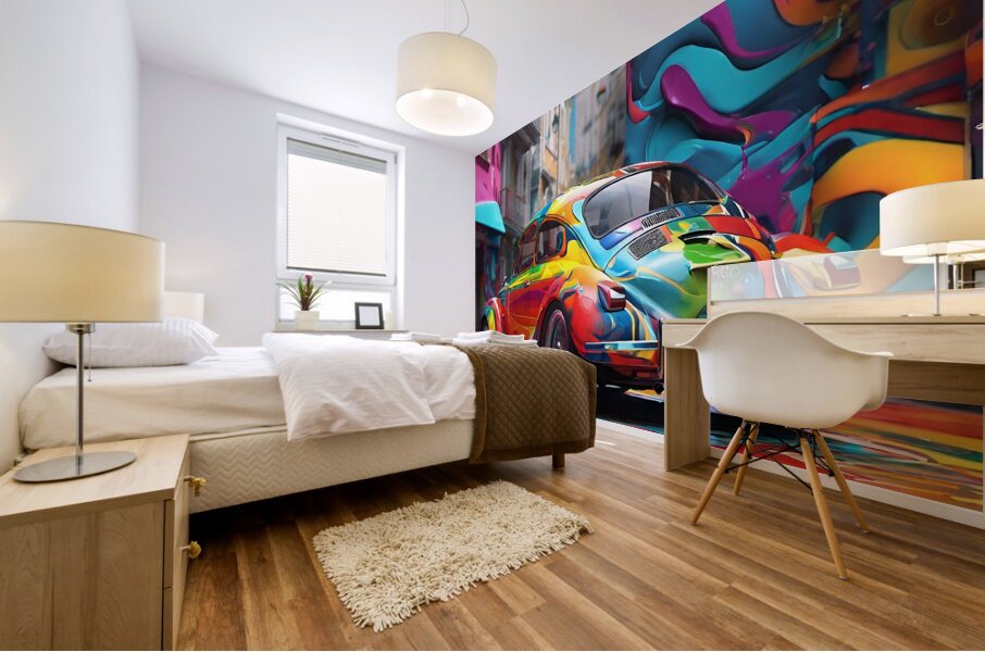 Retro Ride 9 Mural print