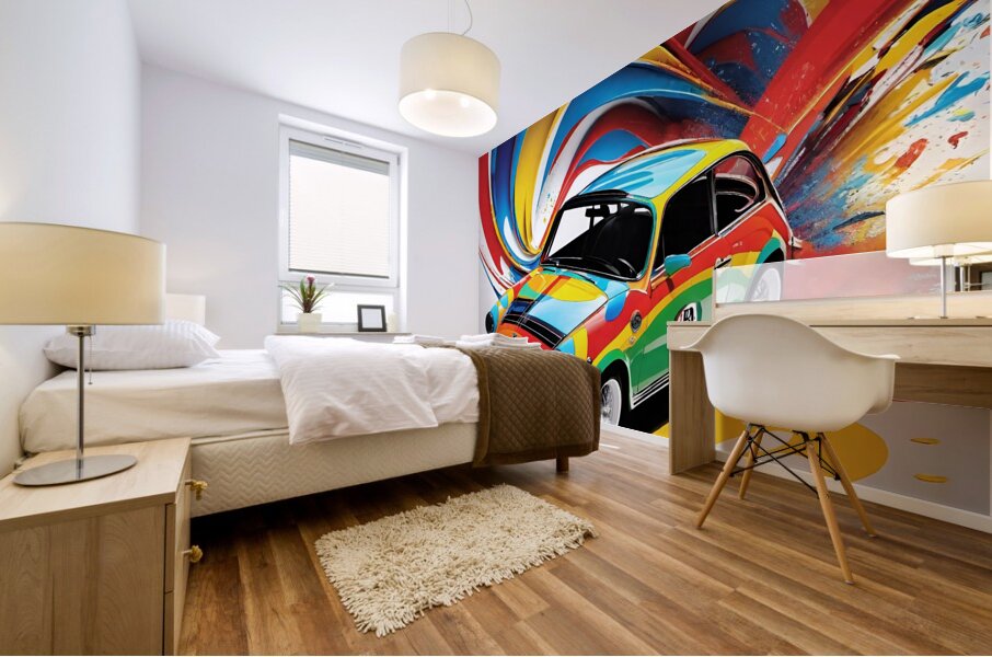 Retro Ride 13 Mural print