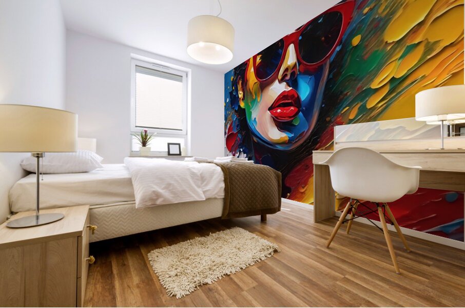 Colorful Abstract Portrait 67 Mural print