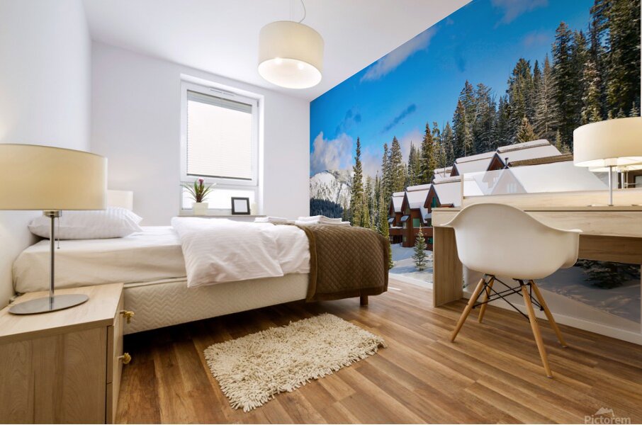 Big Sky Cottages Mural print