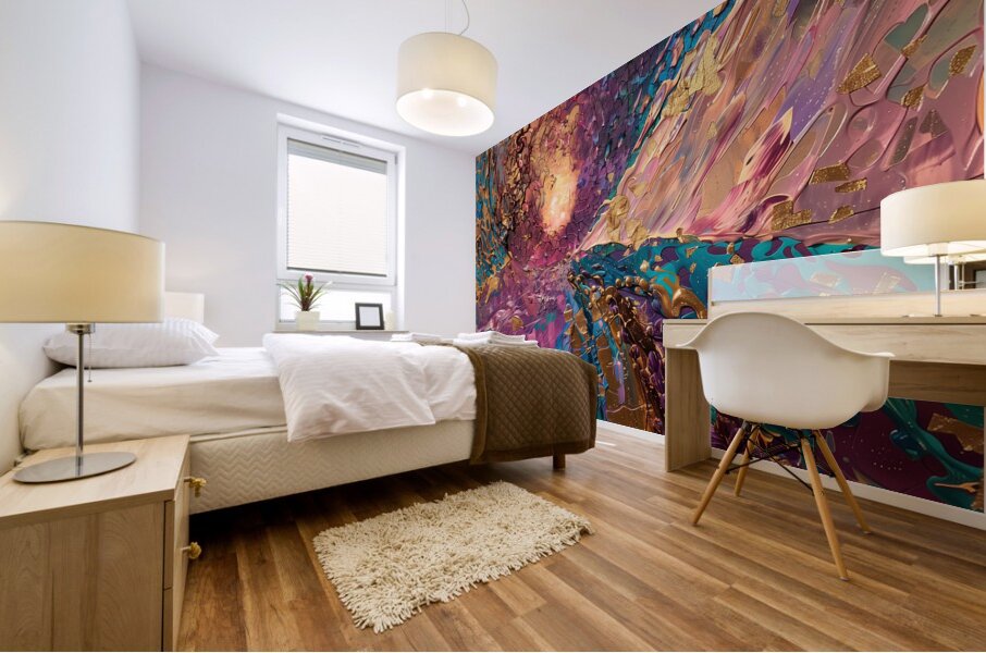 a mesmerizing landscape textured three dimensio 0 Mural print