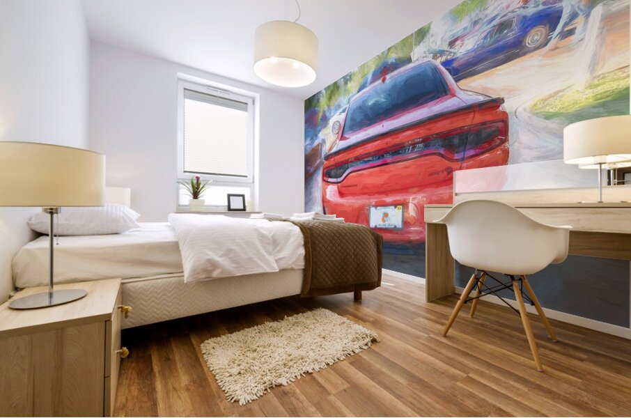 2023 Dodge Challenger SRT Hellcat Redeye X 5 Mural print