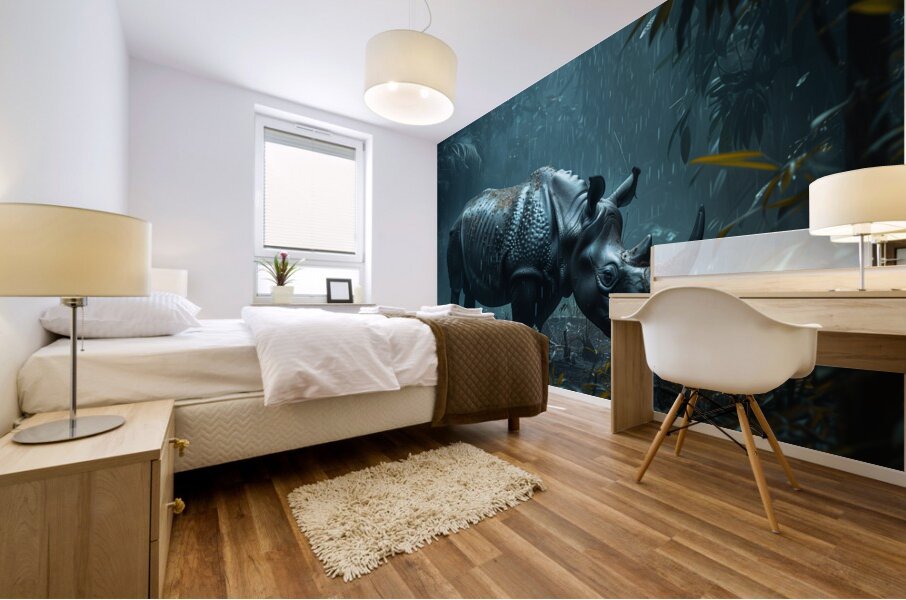 A minimalist studio shot capturing the vulnerab 7 Mural print