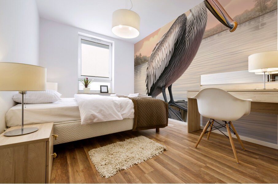 Pelican Mural print