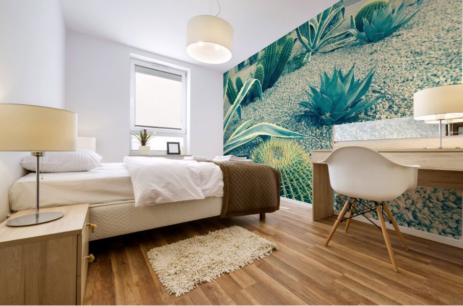 Cactus Party Mural print