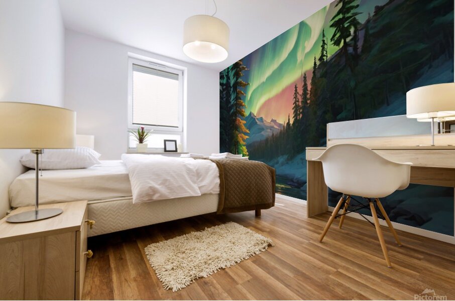 Northern light Canada art 20k5 Mural print
