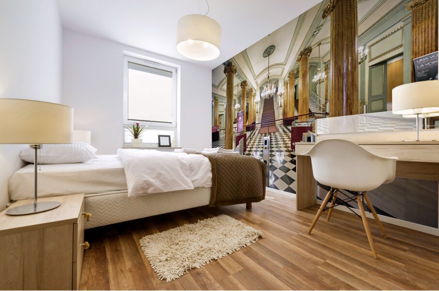 Barcelona. Catalonia. Spain. The Gran Teatre del Liceu Opera House Mural print