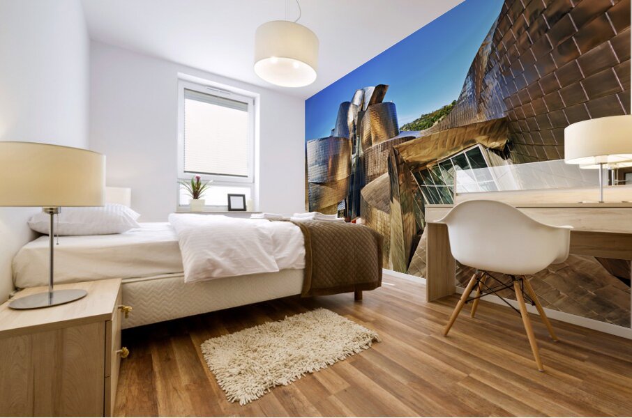 Bilbao Biscay Spain. Guggenheim Museum Mural print