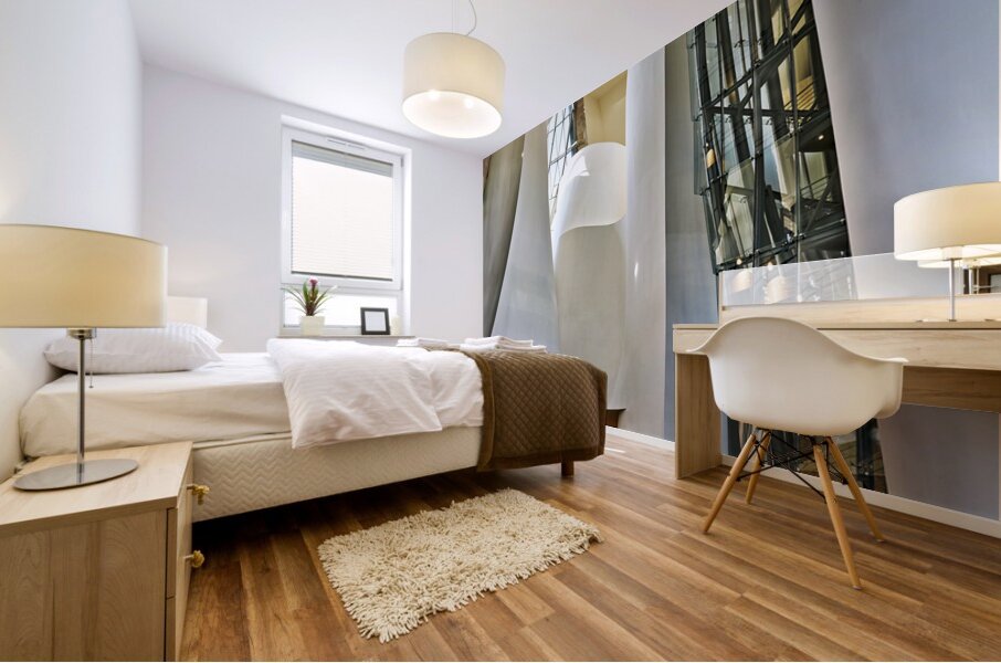 Bilbao Biscay Spain. The interiors of the Guggenheim Museum Mural print