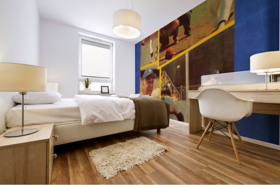 1974 LA Dodgers Baseball Viewfinder Slide Style Art Mural print