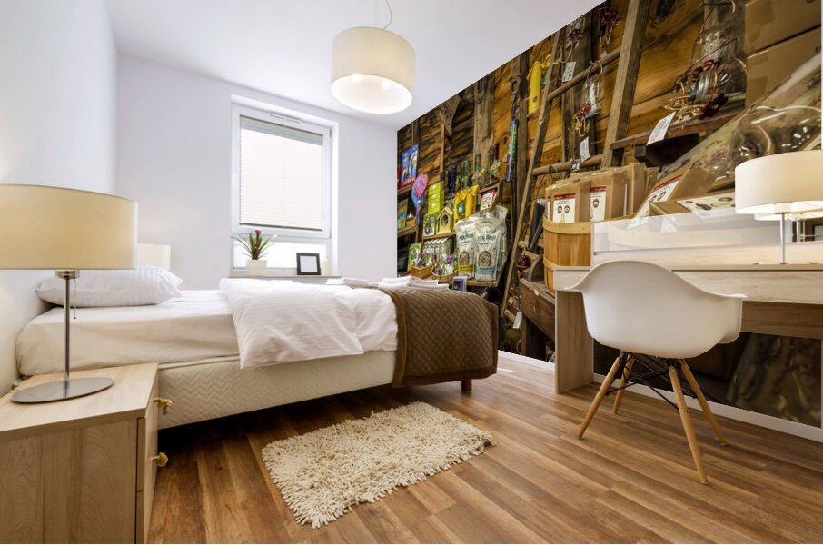 Vintage Country Store Treasures Mural print