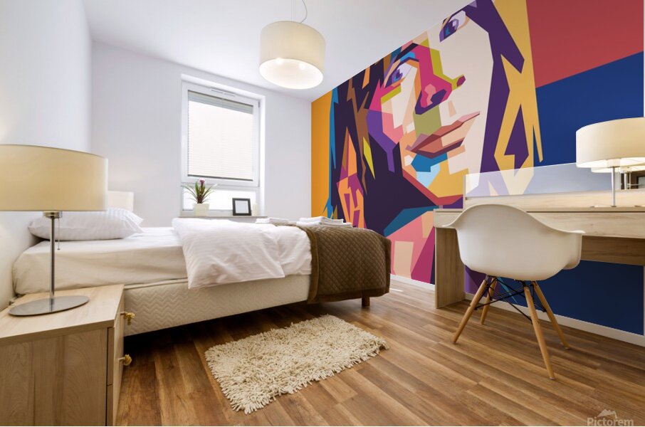 Bruce Dickinson art Mural print