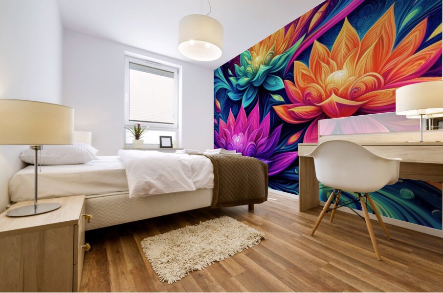 ai plant artistry copyright 2024 debra amersonf a Mural print