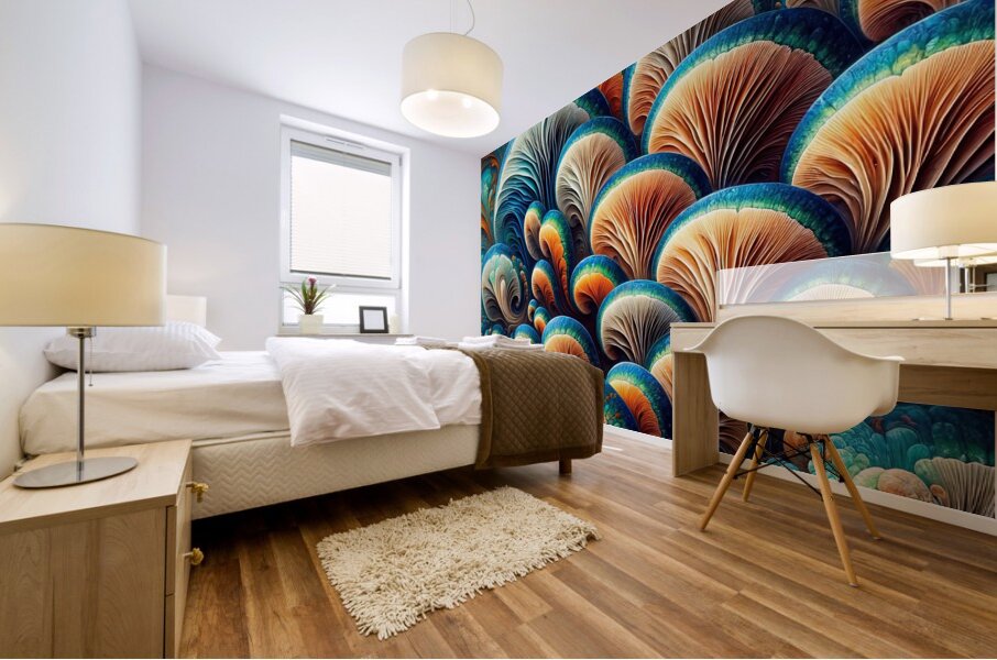 ai artist debra amerson plant artistry abstract b Mural print