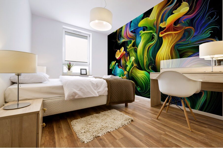 ai artist debra amerson plant artistryabstract pi Mural print