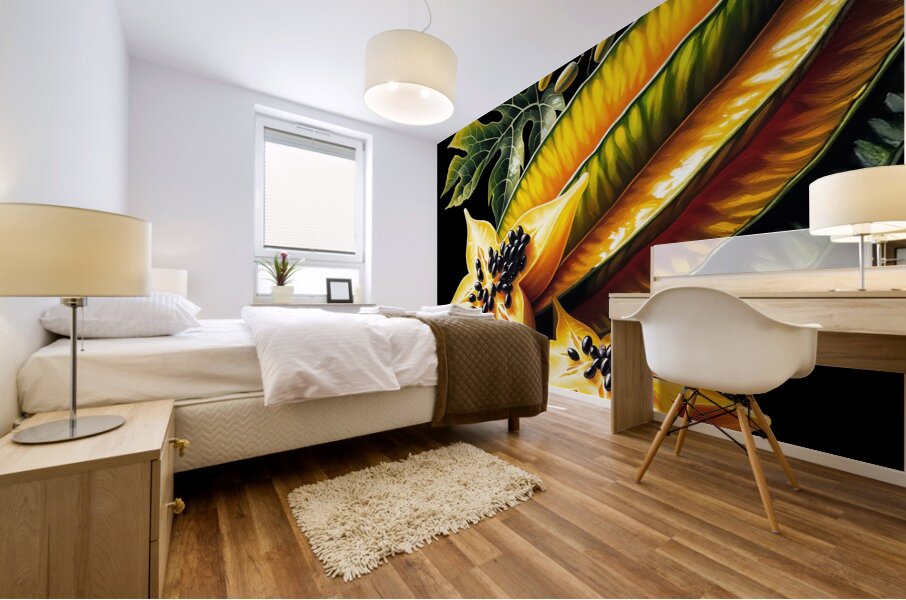 ai artist debra amerson plant artistrystar fruit Mural print