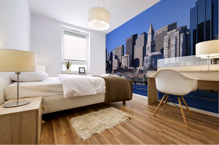 Skyline Cityscape Boston Massachusetts USA 38723 Mural print