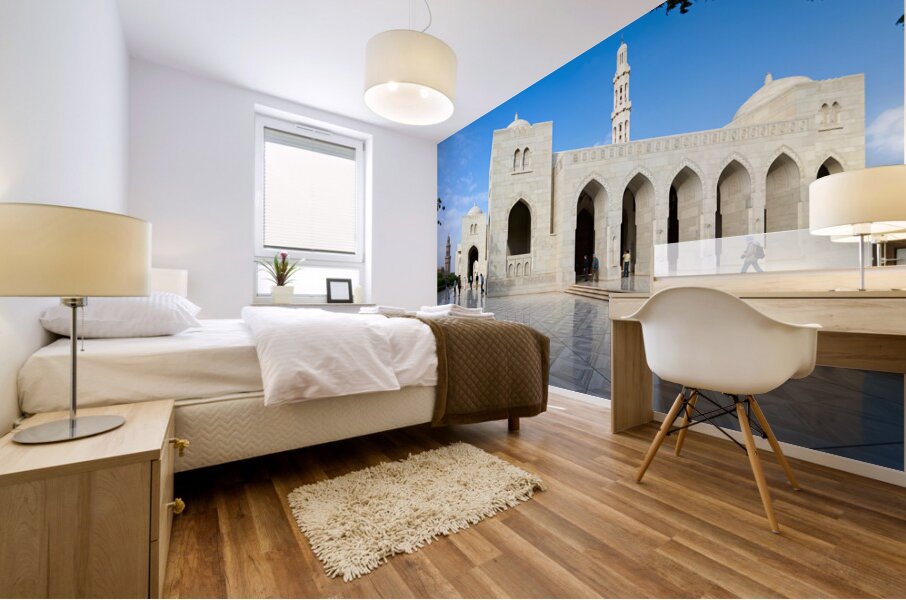 Oman. Muscat. Sultan Qaboos Grand Mosque Mural print