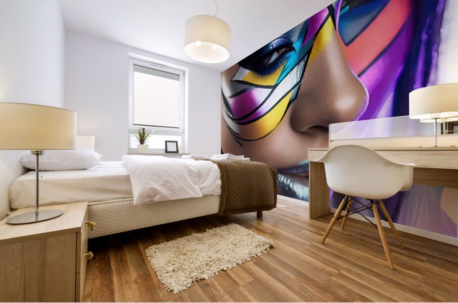 The World of Face Art 26 Mural print