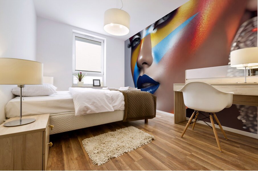 The World of Face Art 56 Mural print