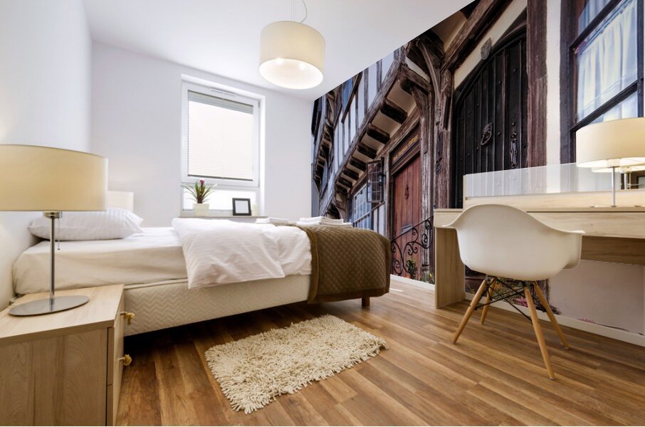 Medieval British Architecture - Dick Turpins Cottage Thaxted Mural print