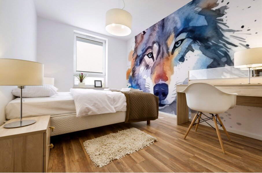 Winter Wolf  Mural print