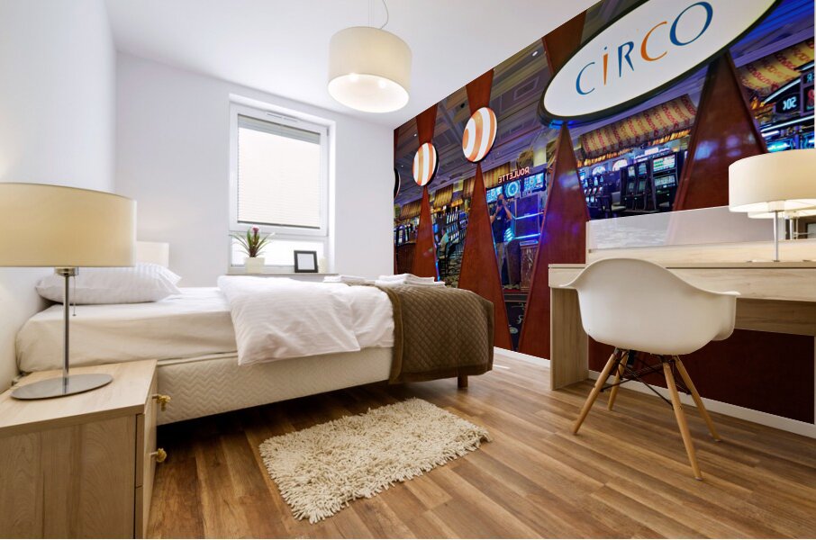 Slot Machines at Bellagio Casino. Las Vegas Nevada USA Mural print