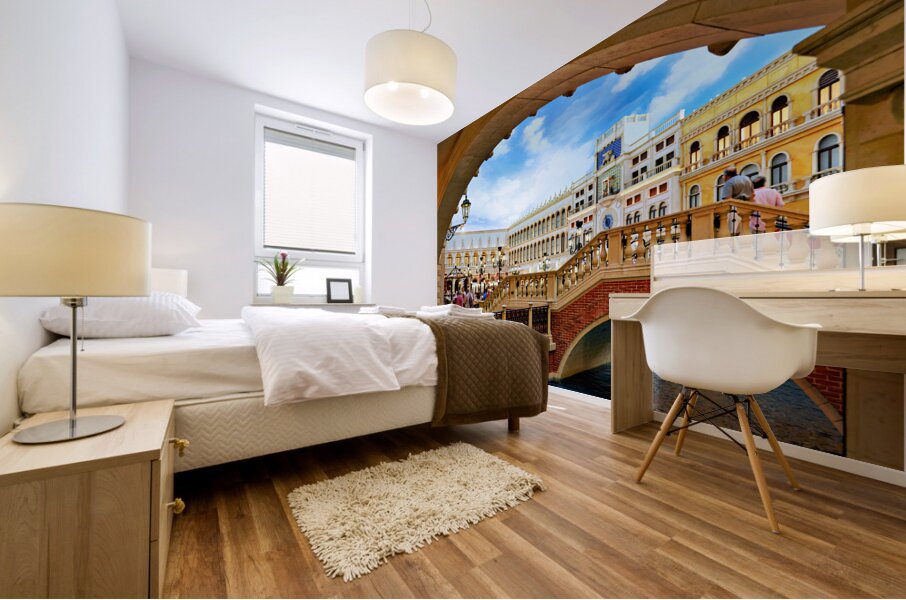 Little Venice at Venetian Hotel and Casino. Las Vegas Nevada USA Mural print