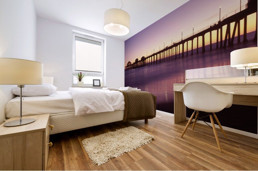 Huntington Beach Pier Orange County CA USA 125154 Mural print