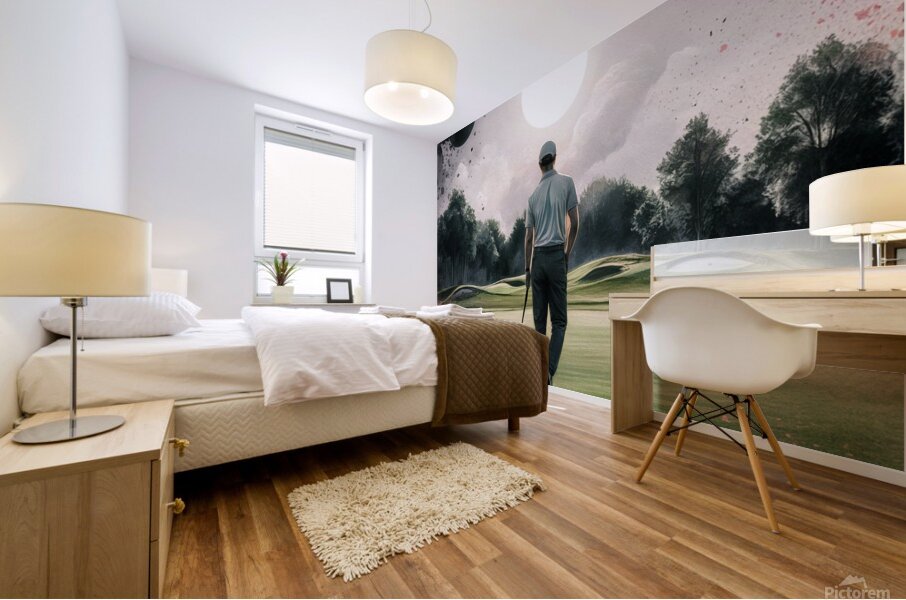 Ethereal Day on the Green Mural print