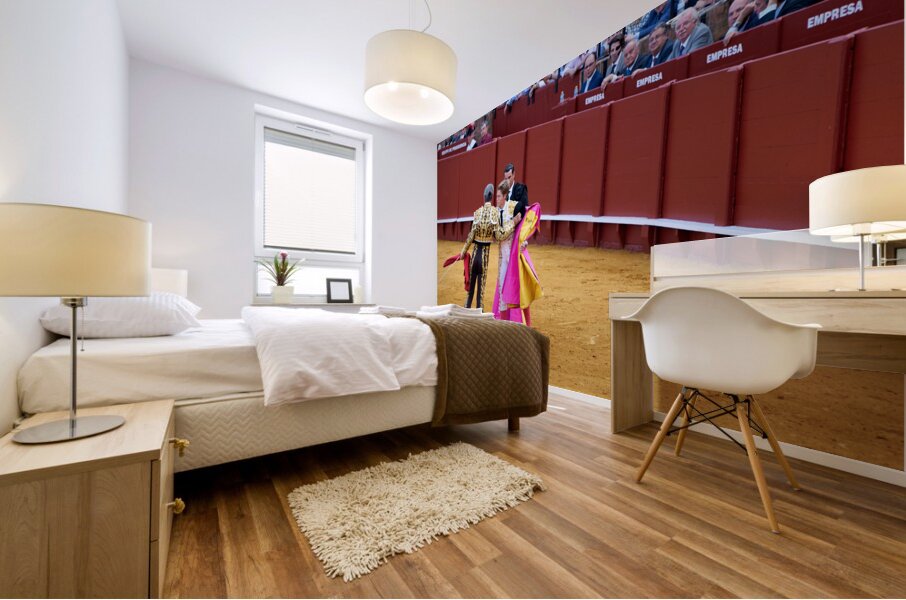 ANDALUSIA SPAIN. Bullfight in Seville Arena Mural print