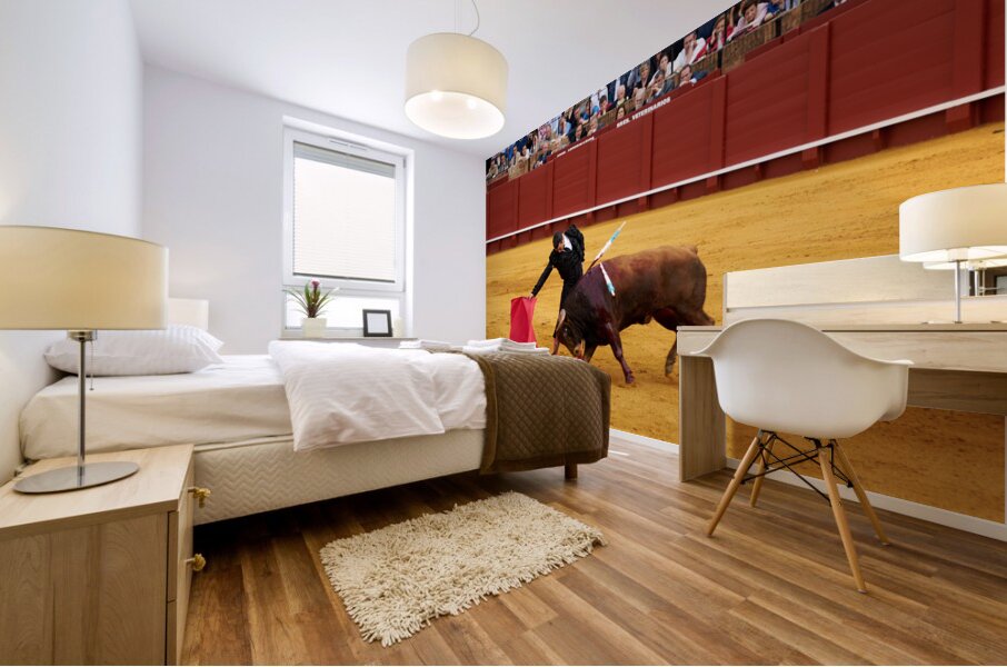 ANDALUSIA SPAIN. Bullfight in Seville Arena Mural print