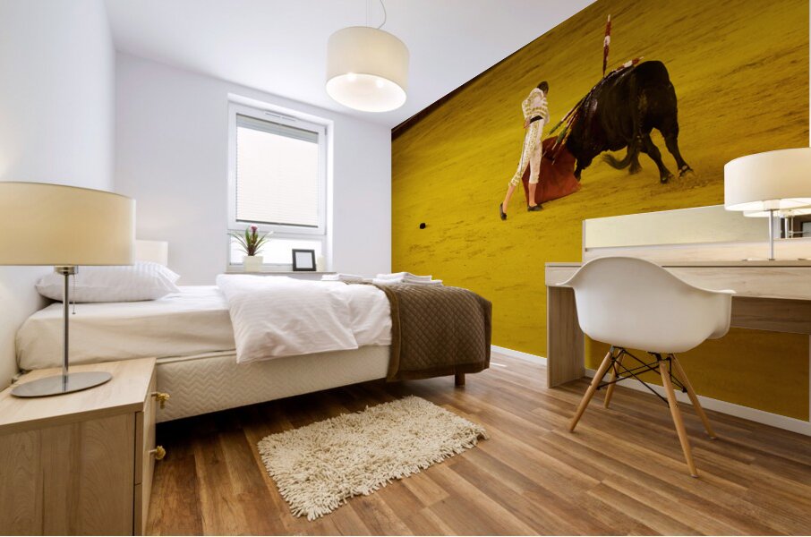 ANDALUSIA SPAIN. Bullfight in Seville Arena Mural print