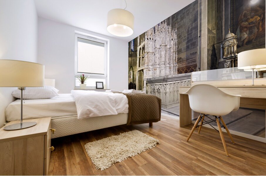 Arezzo Tuscany Italy. The Cathedral Cattedrale dei Santi Pietro e Donato Mural print