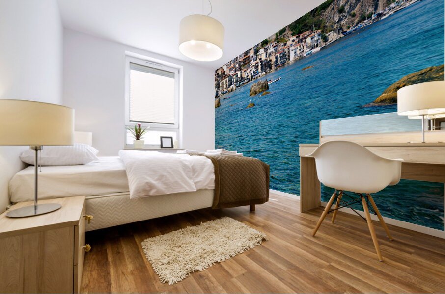 Scilla. The fishermen village of Chianalea Calabria Italy. Mural print